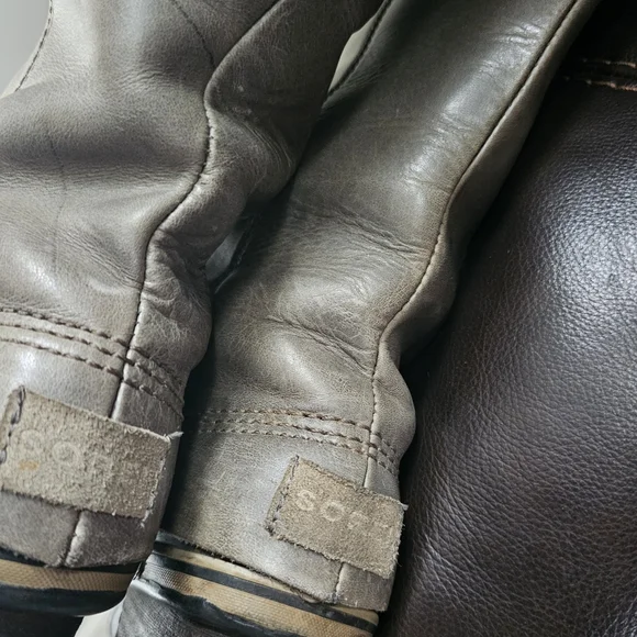 Stylish Gray and Brown Women's Boots-Snug Fit-may fit Size 8 better. - Picture 11 of 11